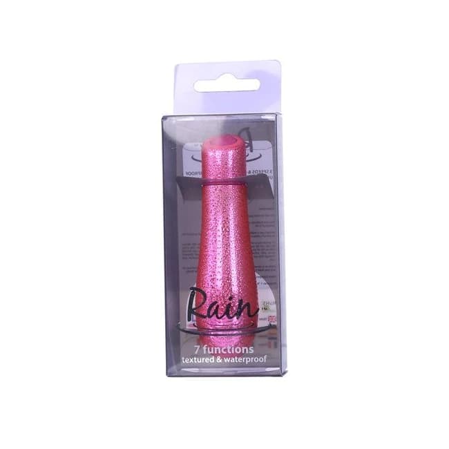 (D) RAIN POWER BULLET 3IN TEXT PINK  - Image 1