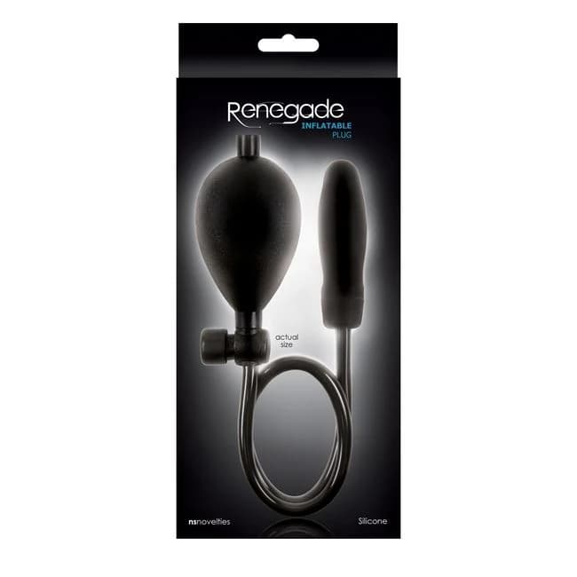 (d) Renegade Inflatable Anal P Black - Image 1