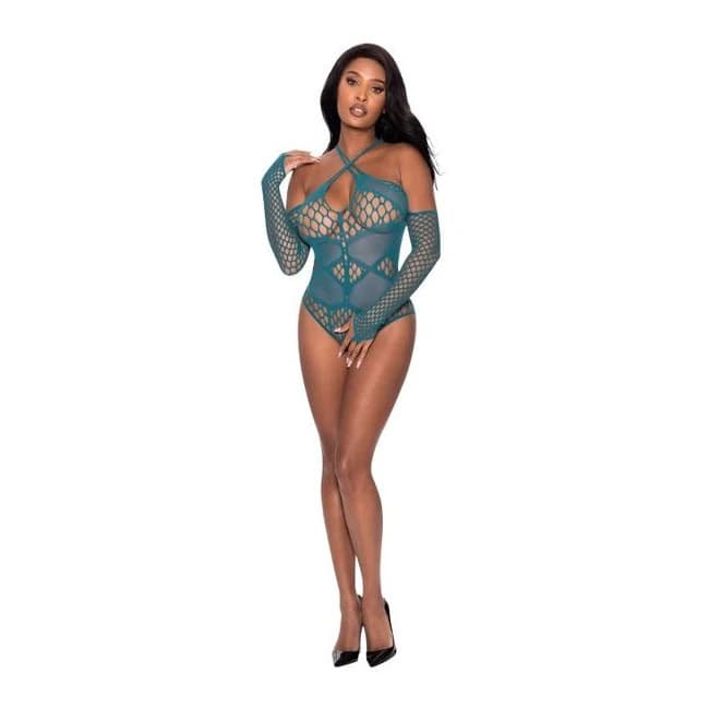 (d) Seamless Long Sleeve Teddy Teal O/s - Image 1