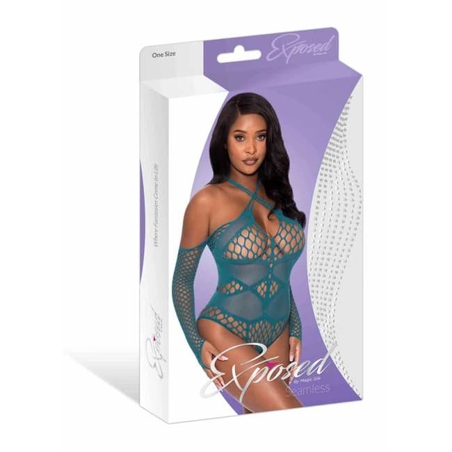 (d) Seamless Long Sleeve Teddy Teal O/s - Image 5