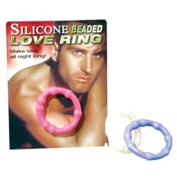 Silicone Beaded Love Ring Clear, image 2