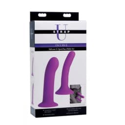 Strap U Silicone G Spot Du Dildo Set, image 1