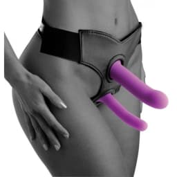 Strap U Silicone G Spot Du Dildo Set, image 3