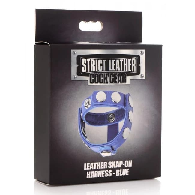 (d) Strict Leather Cock Gear S on Harness Blue - Image 1