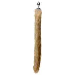 Tailz Extra Long Mink Tail Metal Anal Plug, image 1