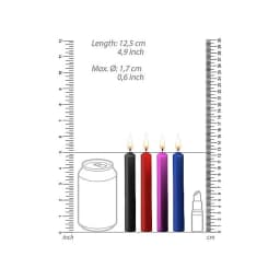 Teasing Wax Candles 4 pk M Colors Paraffin, image 3