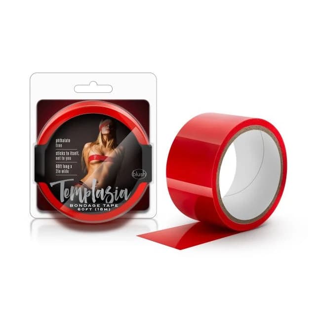 (d) Temptasia Bondage Tape 60f Red - Image 1