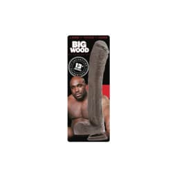 The Big Wood 13.5in Realis Penis Brown, image 3