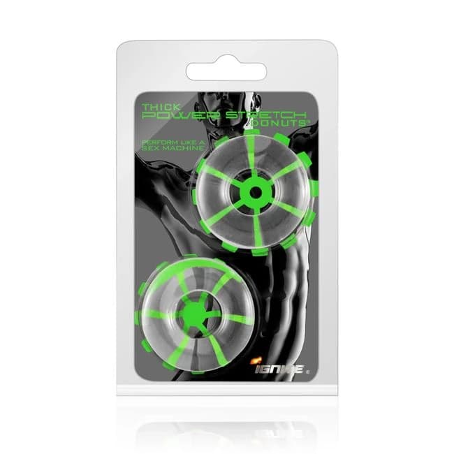 (d) Thick Power Stretch Donuts Pack Clear - Image 1