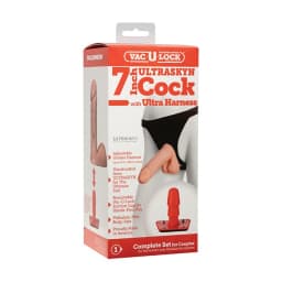 Ultra-Realistic-7in Cock w/ Harness Bx, image 3