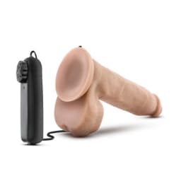 X5 Plus 8 Realistic Cock Beige Vibrating ", image 4