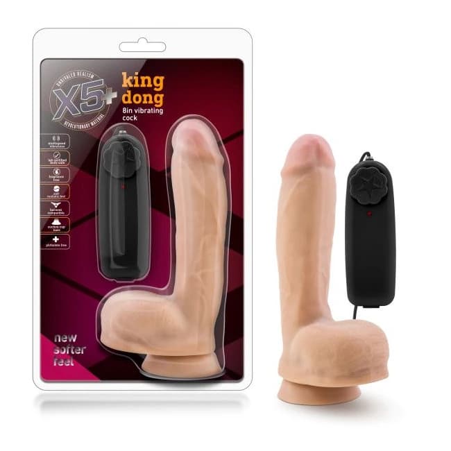 (d) X5 Plus King Dong 8 Vibra Cock Vanilla " - Image 1