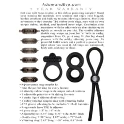 Adam & Eve Adams Deluxe Pen Ring Sampler, image 3