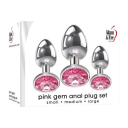 Adam & Eve Pink Gem Anal Pl Set, image 1