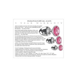 Adam & Eve Pink Gem Anal Pl Set, image 4