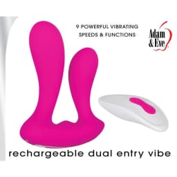 Adam & Eve Rechargeable Dua Entry Vibe, image 1