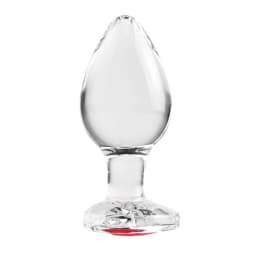 (d)adam & Eve Red Heart Gem Gl Plug Large - Image 6