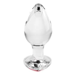 (d)adam & Eve Red Heart Gem Gl Plug Large - Image 8