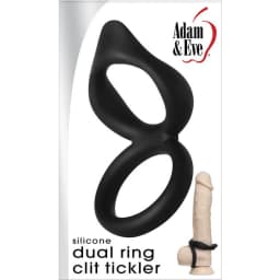 Adam & Eve Silicone Dual Ri Clit Tickler, image 1