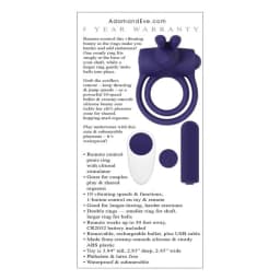 Adam & Eve Silicone Remote Rabbit Ring, image 2