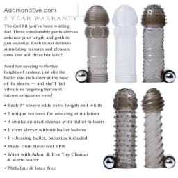 Adam & Eve Vibrating Penis Sleeve Kit, image 5