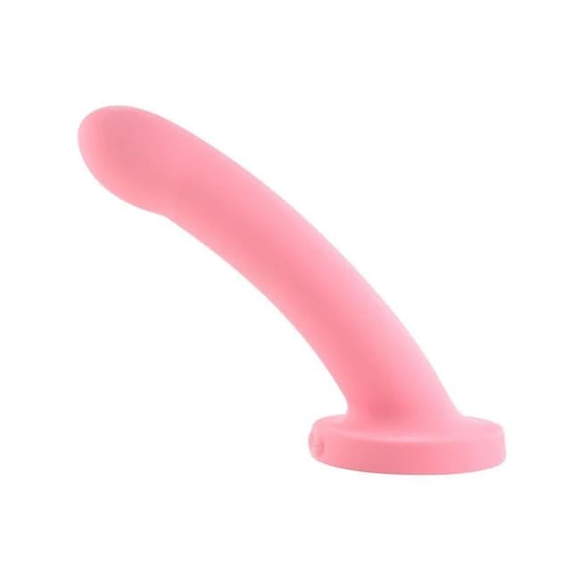 Daze 7in Vibrating Silicone Dildo Pink - Image 1