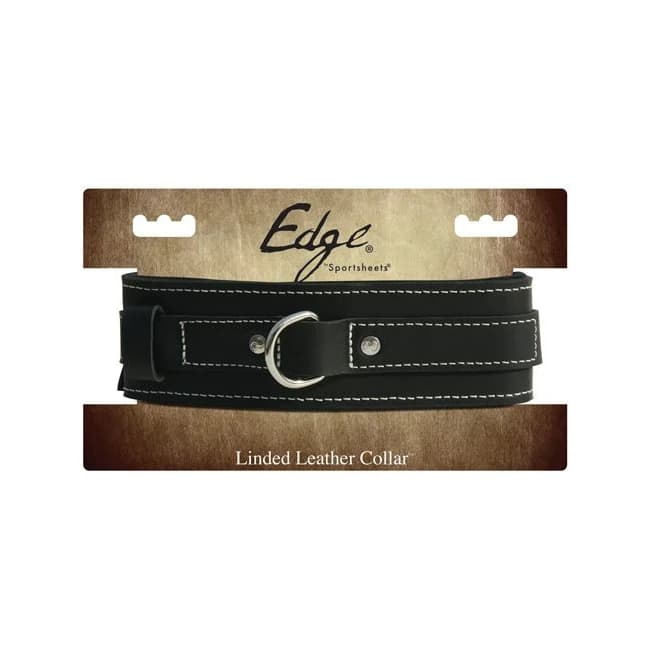 (d)edge Lined Leather Collar - Image 1
