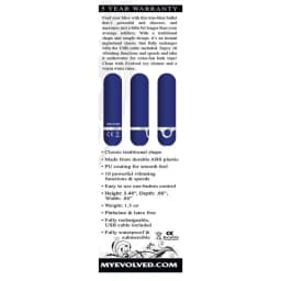 Evolved My Blue Heaven Rechargeable Bullet, image 2