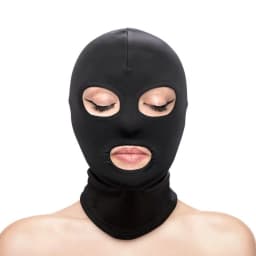 (d)fetish & Fantasy Eyes & Mou Hood - Black - Image 1