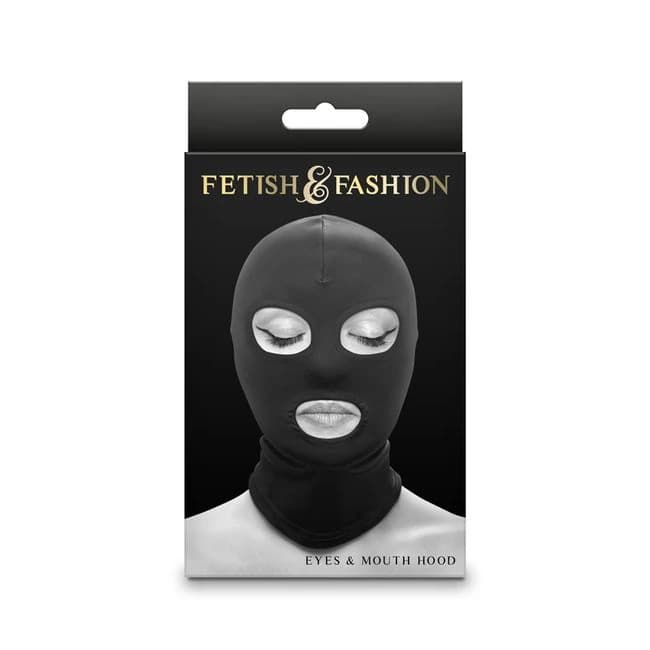 (d)fetish & Fantasy Eyes & Mou Hood - Black - Image 2