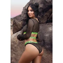 Fuck Ur Rules Long Sleeve Top & Panty, image 2