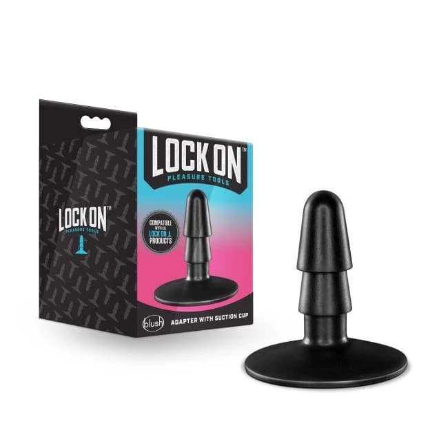 (d)lock on Adapter W/ Suction Black - Image 1