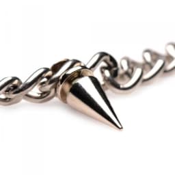 Master Series Punk Spiked Necklace Silver, image 5