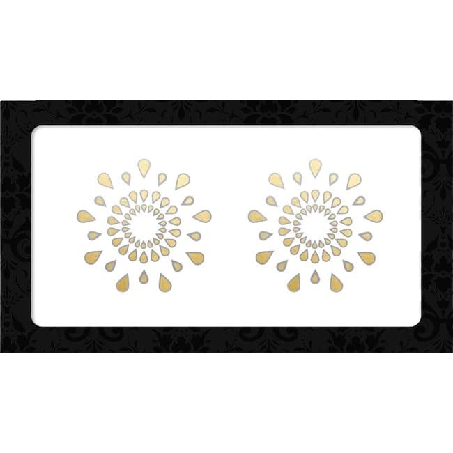 (D)NIPPLE PASTIES GOLD/SILVER  - Image 1