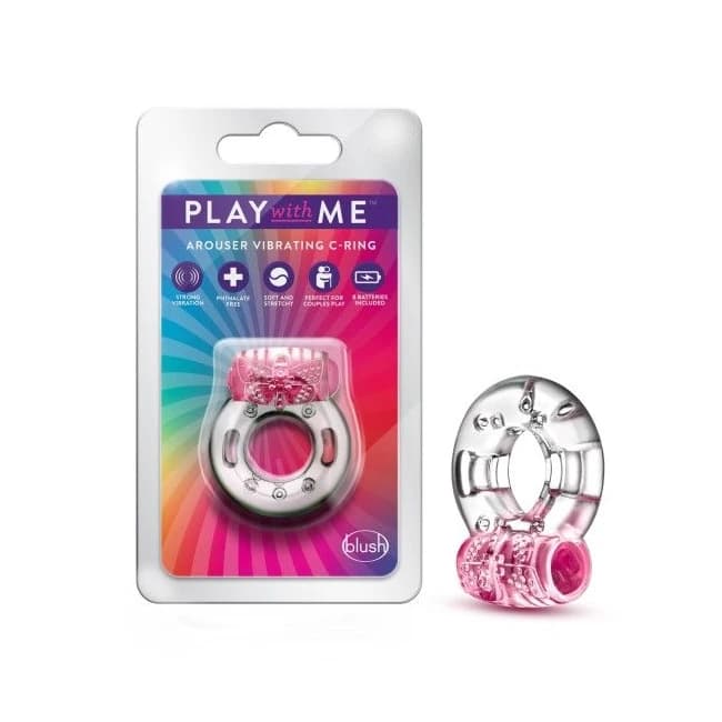 (D)PLAY WITH ME AROUSER VIBRAT C-RING PINK  - Image 1
