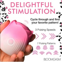(d)pulsing Petals Throbbing Ro Stimulator - Pink - Image 3