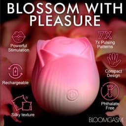 (d)pulsing Petals Throbbing Ro Stimulator - Pink - Image 4