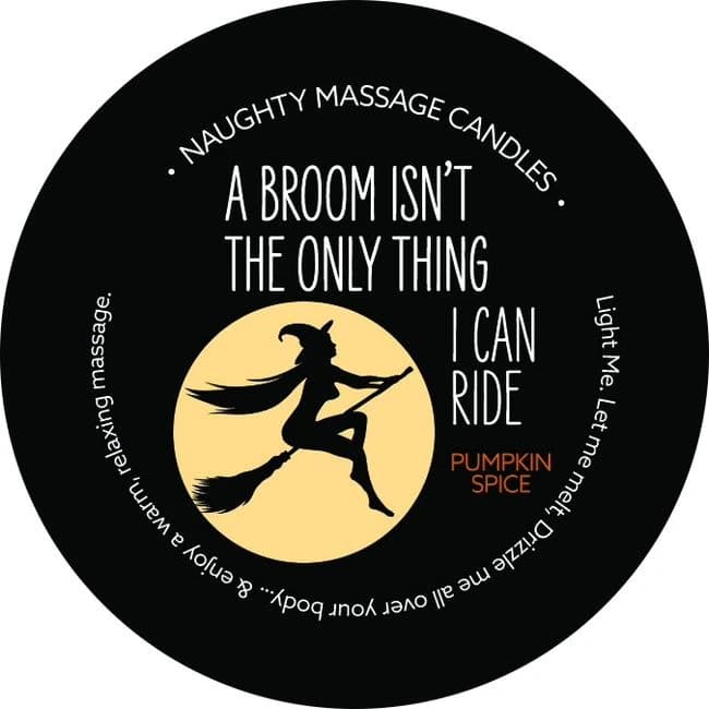 (d)ride a Broom Pumpkin Spice Massage Candle - Image 1