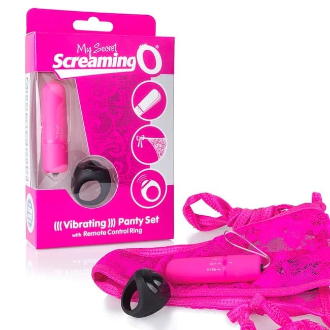 (D)SCREAMING O REMOTE CONTROL PANTY VIBE PINK  - Image 1