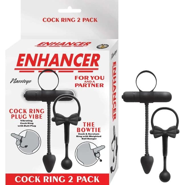 Enhancer Cockring 2pk Black - Image 1