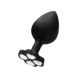 Extra Large Lucky Diamond Butt Plug Black, image 1