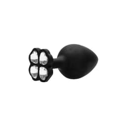 Extra Large Lucky Diamond Butt Plug Black, image 5