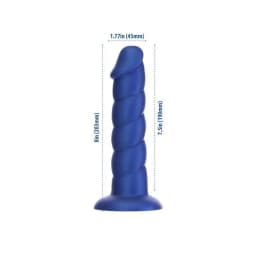 Fantasy Addiction 8in Unicorn Blue W/ Bullet, image 4