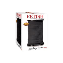 Fetish Fantasy Bondage Rope Black 200 Feet, image 1
