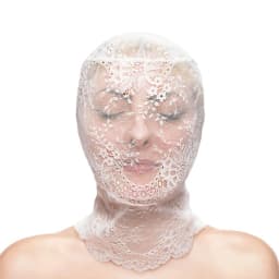 Fetish & Fantasy Lace Hood White, image 1