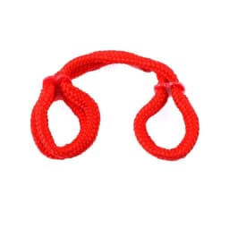 Fetish Fantasy Silk Rope Love Cuffs Red, image 2