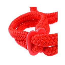 Fetish Fantasy Silk Rope Love Cuffs Red, image 3