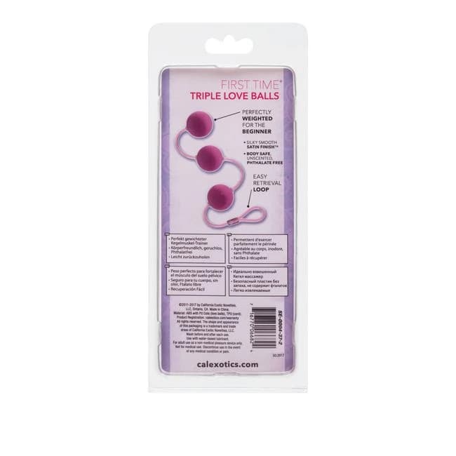 First Time Love Balls Triple Lover Pink - Image 3