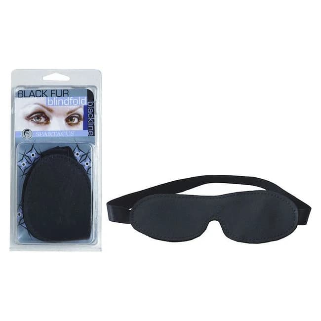 Fur Blindfold Black - Image 1