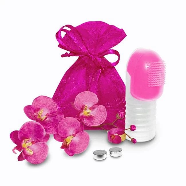 Fuzu Vibrating Finger Massager Neon Pink - Image 1